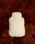 Alpaca Hot Water Bottle Cover White