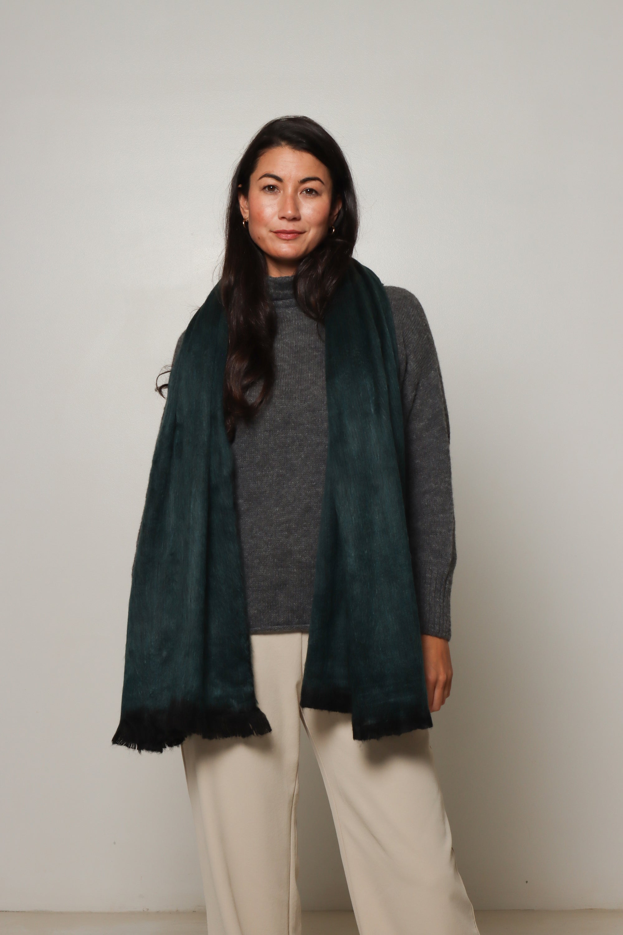 buy green alpaca scarf melbourne#colour_forest
