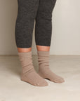 Beige Alpaca Socks