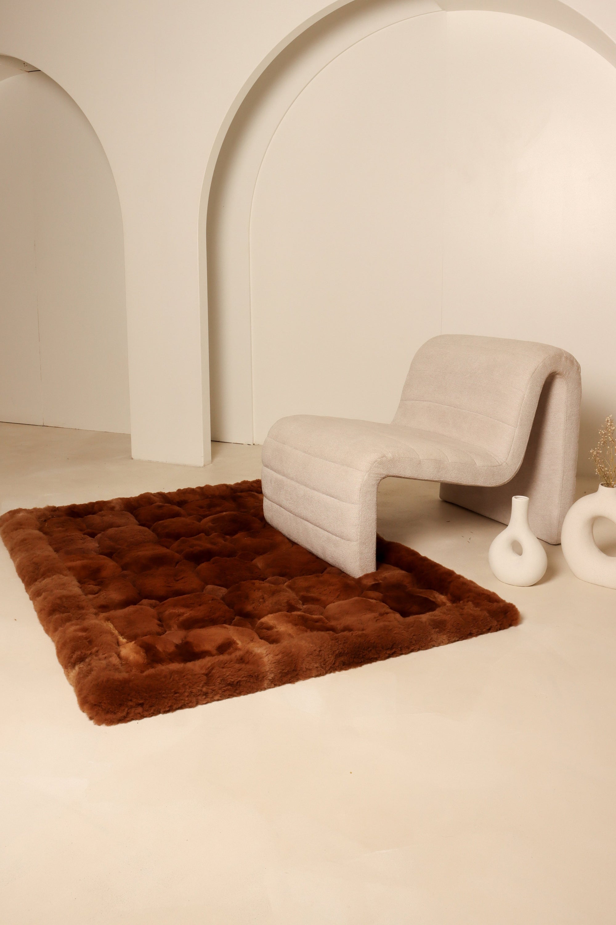 Brown Alpaca Rug#colour_brown