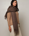 Brown Alpaca Wrap
