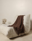 Brown Baby Alpaca Throw