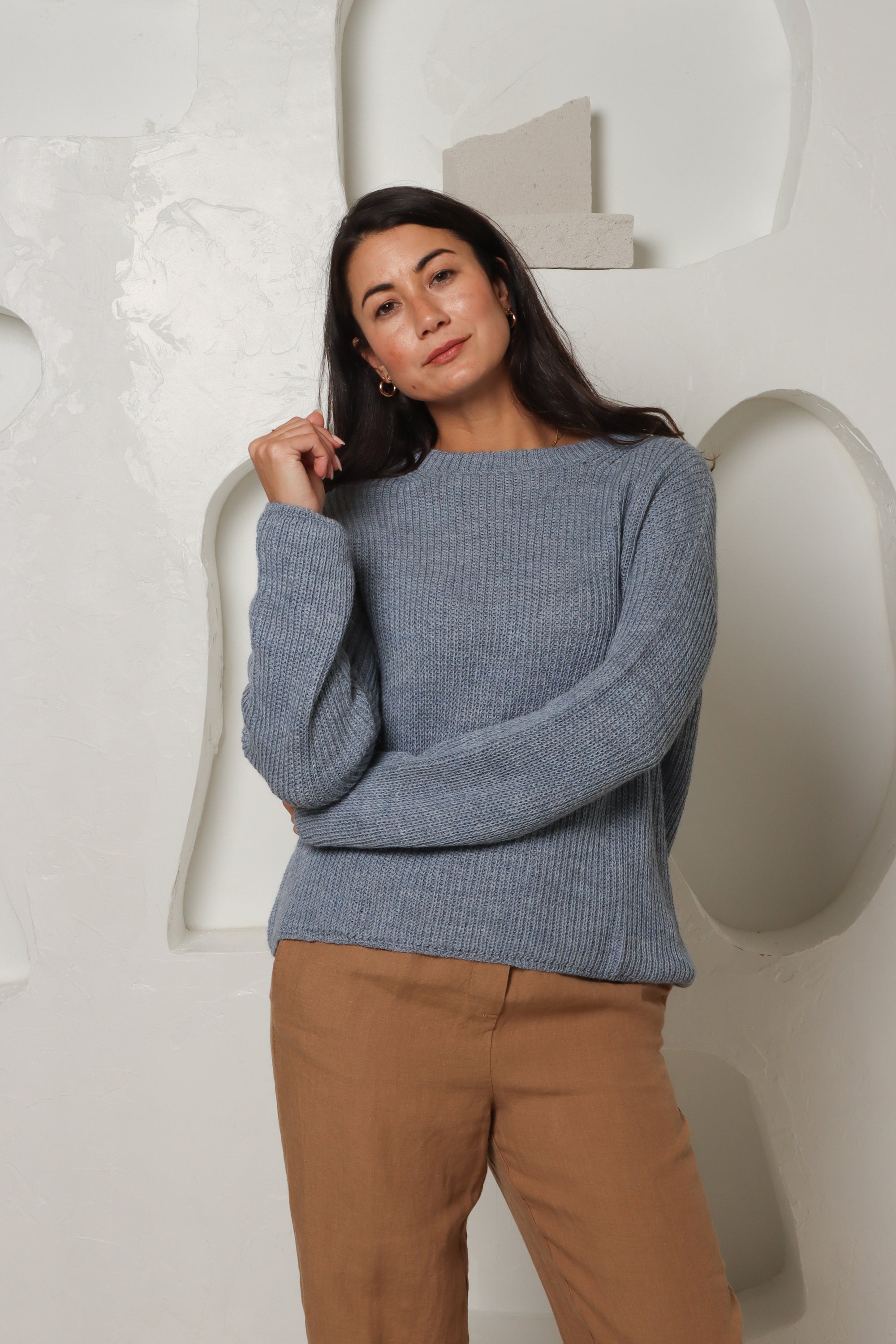 Buy Alpaca Light Blue Sweater Australia#colour_sky