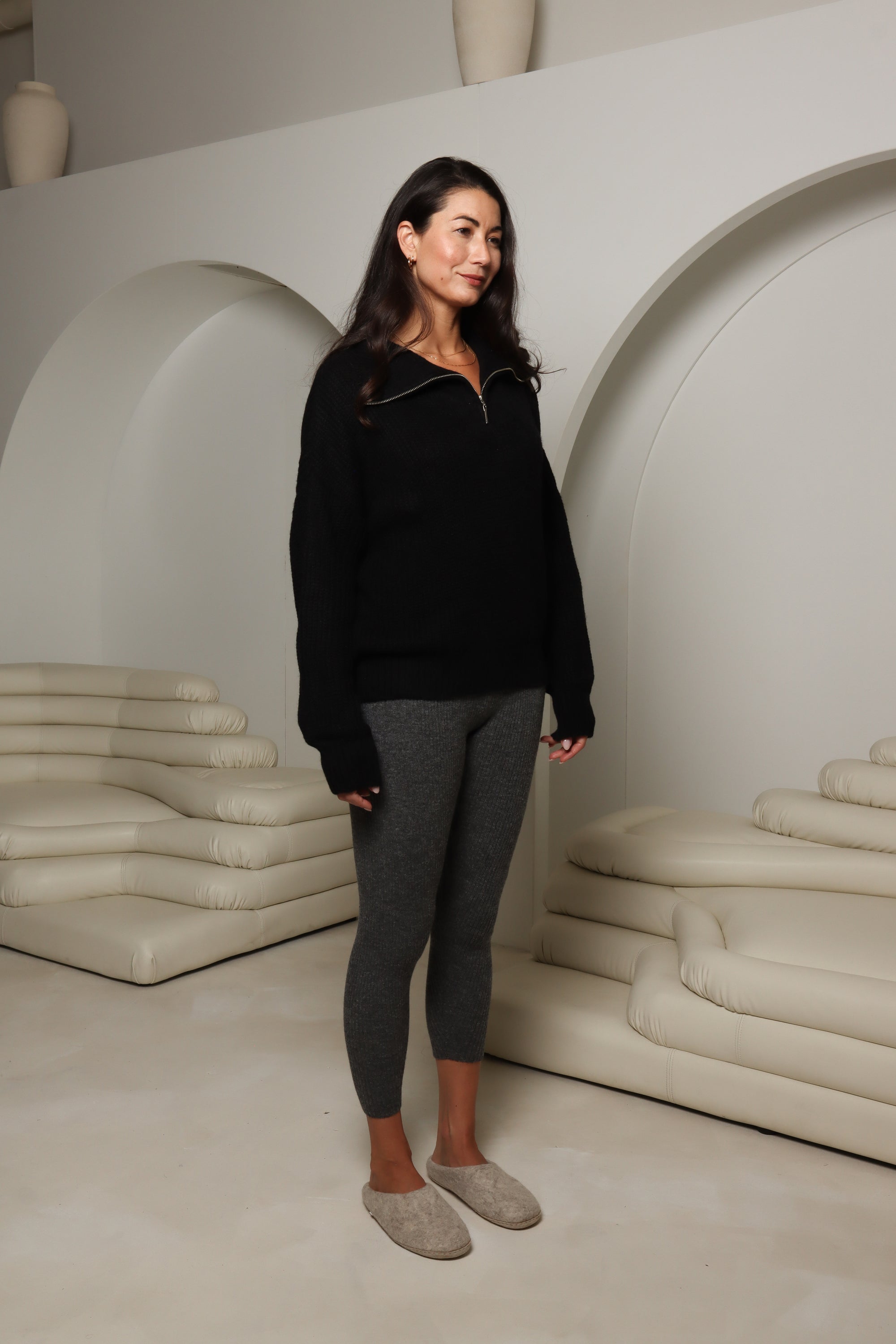 charcoal alpaca tights