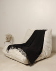 Charcoal Baby Alpaca Throw