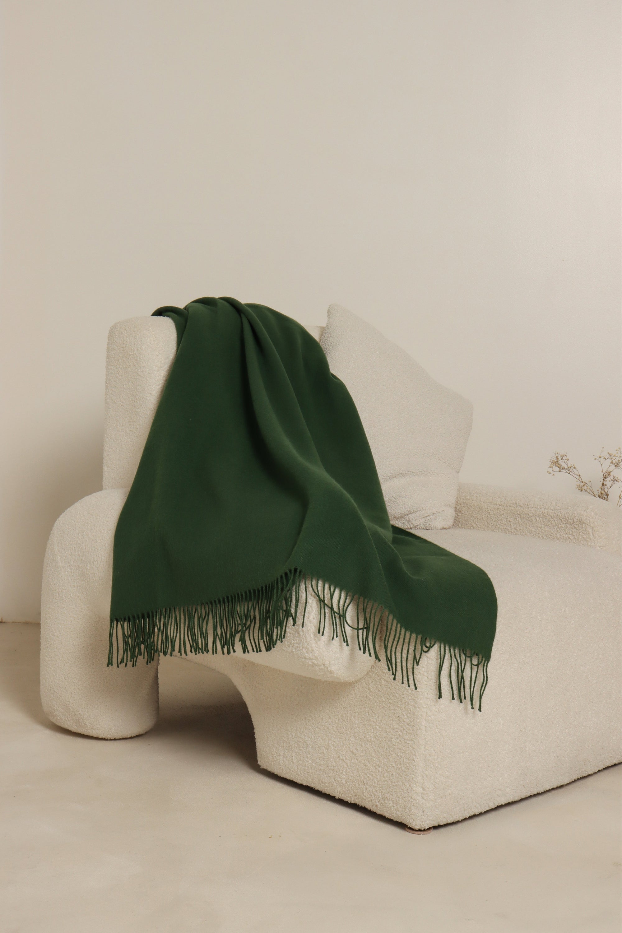 Green Alpaca Throw#colour_midnight-moss