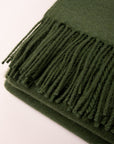 dark green alpaca giant scarf