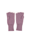 mittens with half fingers lilac
