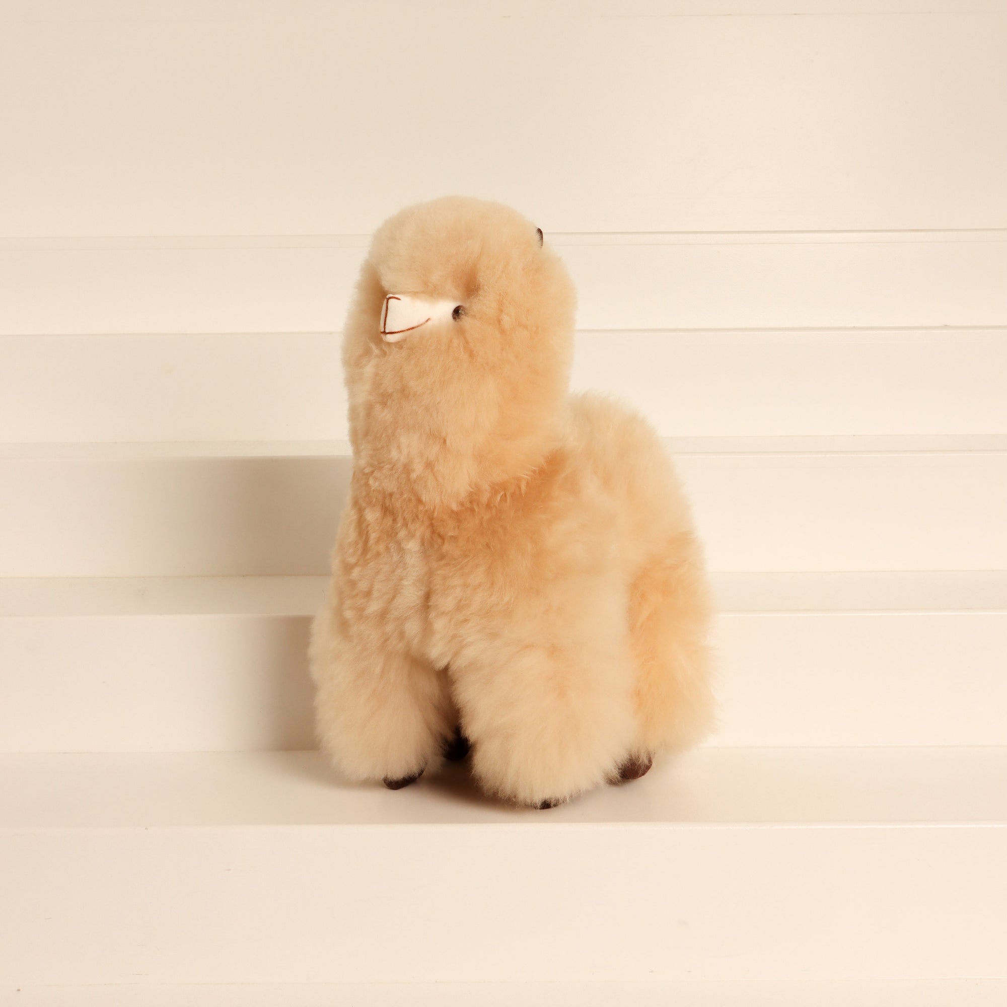 large alpaca plushie for nursery #colour_beige