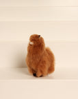 Mini Alpaca Plush Toy Brown