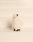 Mini Alpaca Plush Toy White