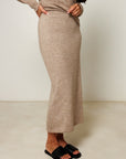 natural fibre winter knit skirts for women