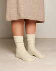 Thick White Alpaca Socks