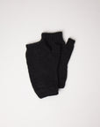 black baby alpaca mittens