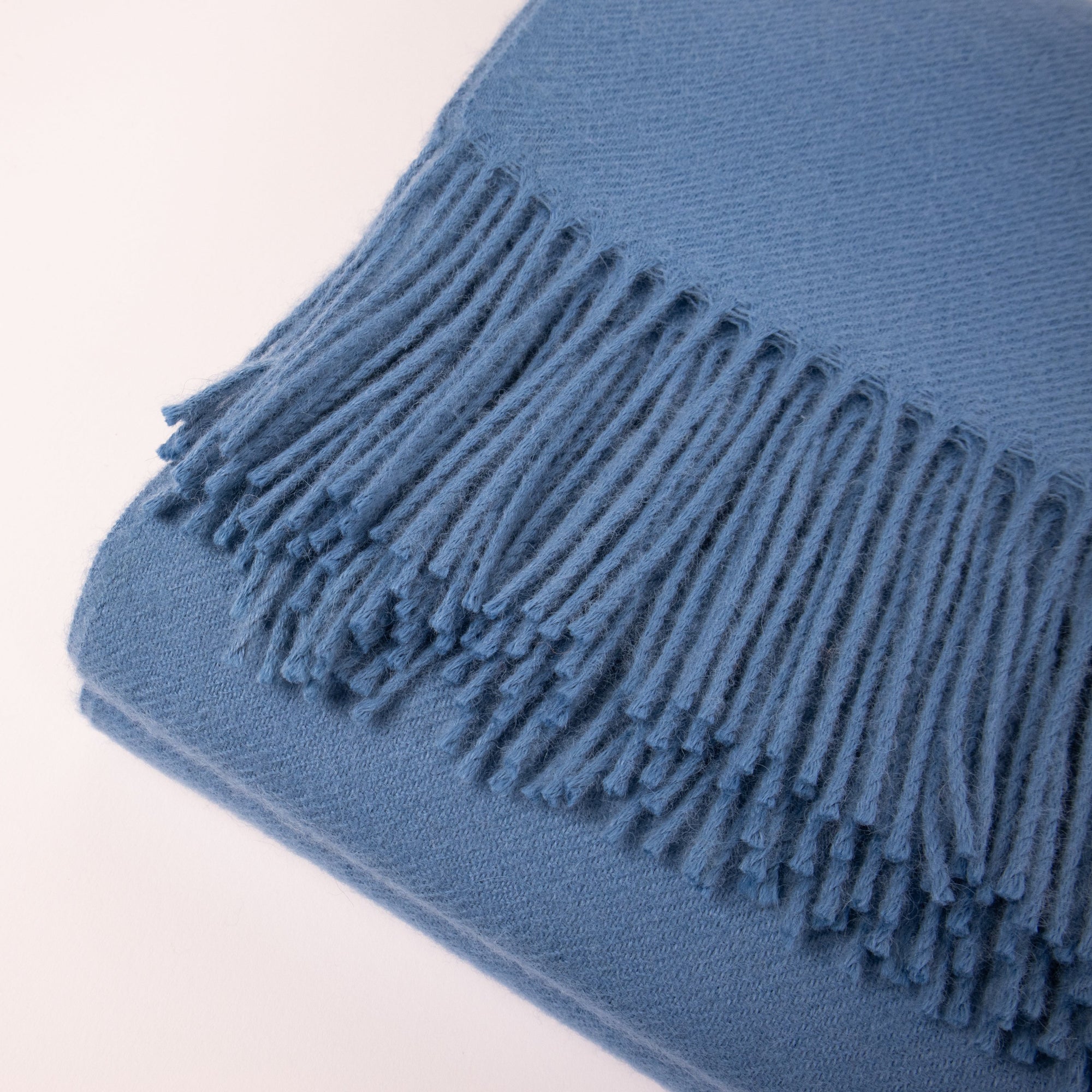 blue baby alpaca large scarf