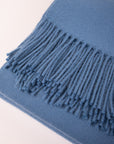 blue baby alpaca large scarf