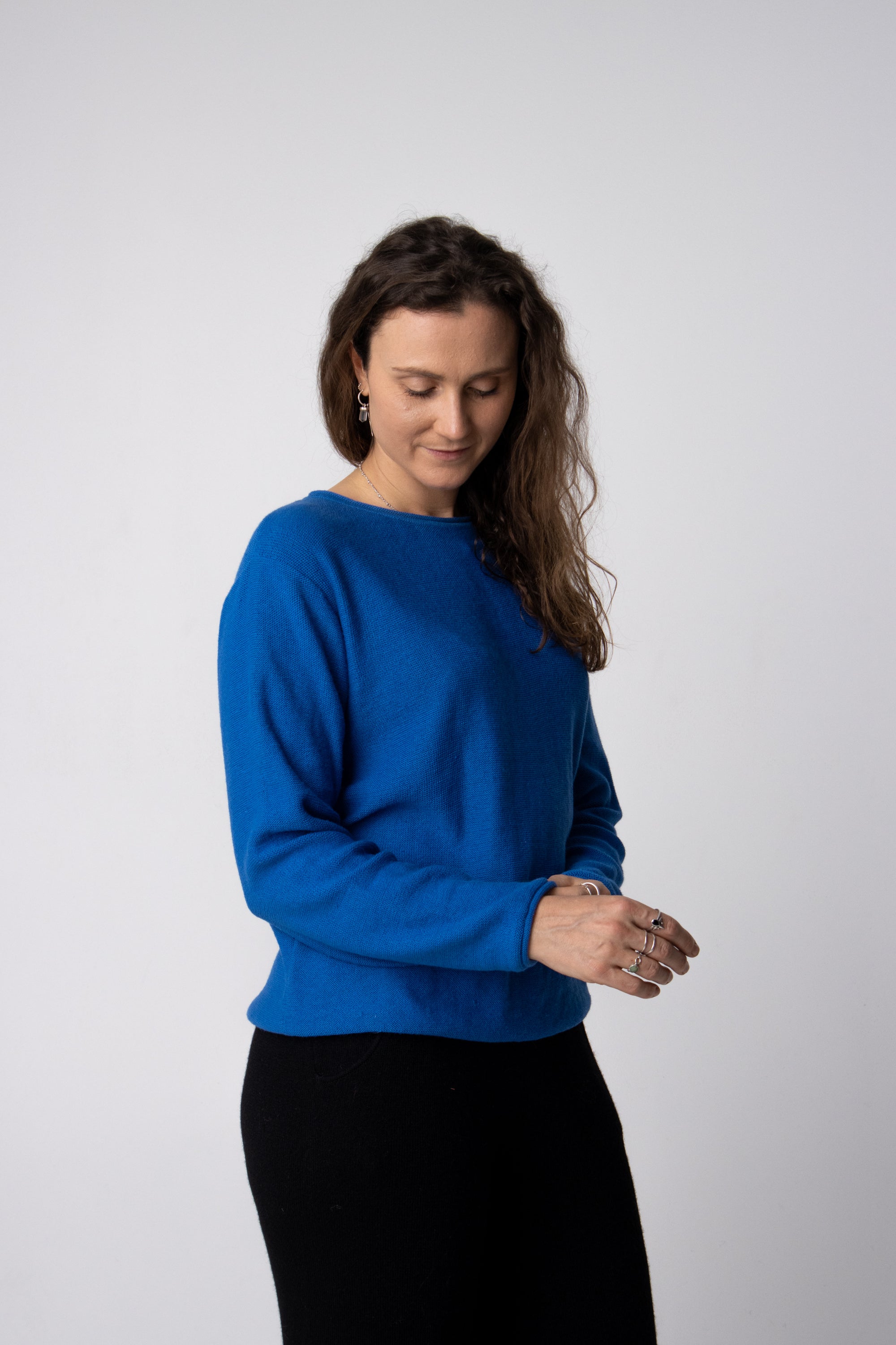blue long sleeve top australia