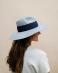 blue panama hat for women