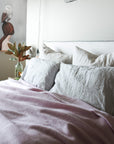 blush pink large throw