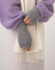 buy baby alpaca mittens light grey melbourne