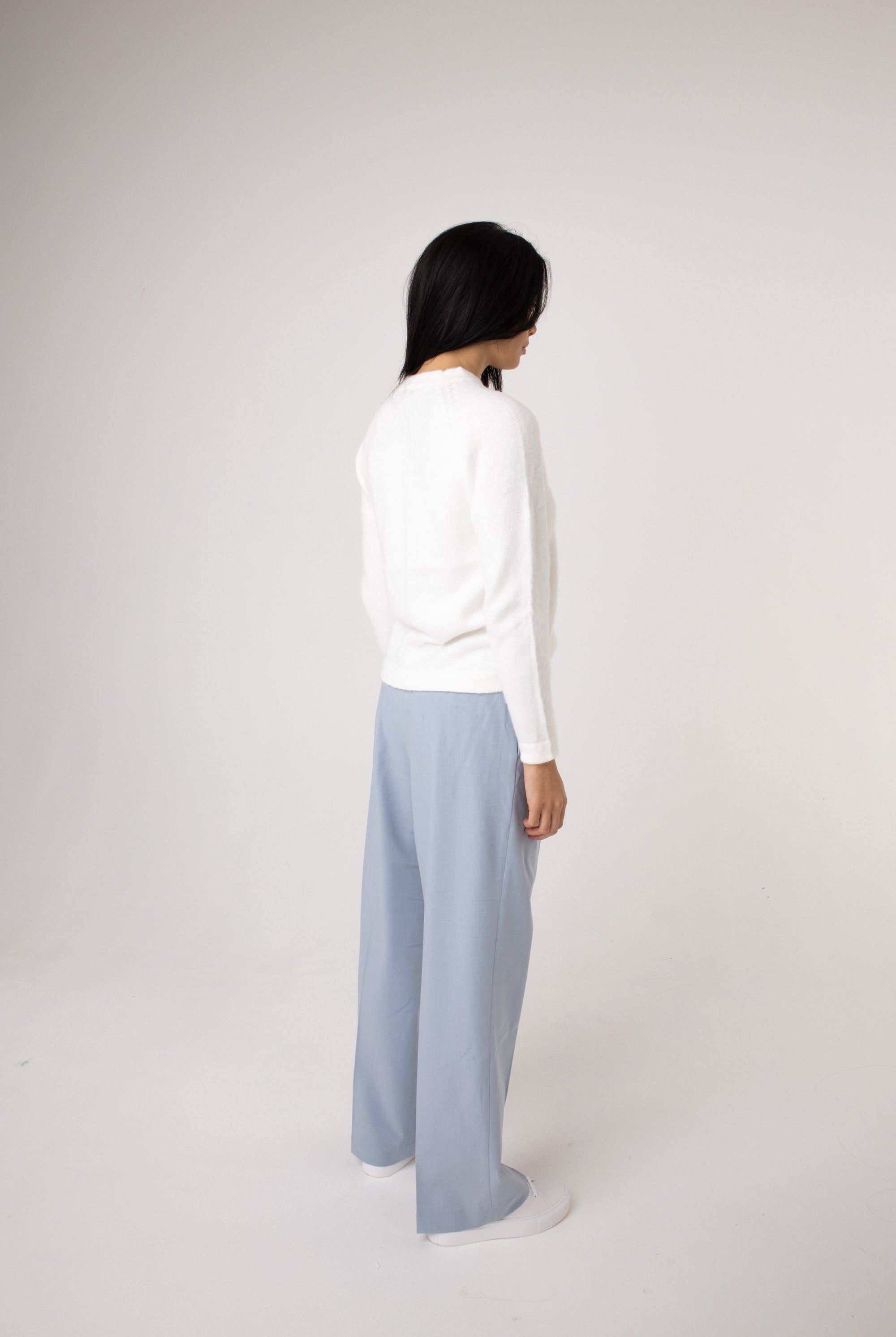 buy classic white alpaca jumper for winter