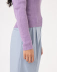 buy womens long sleeve ribbed winter top in alpaca