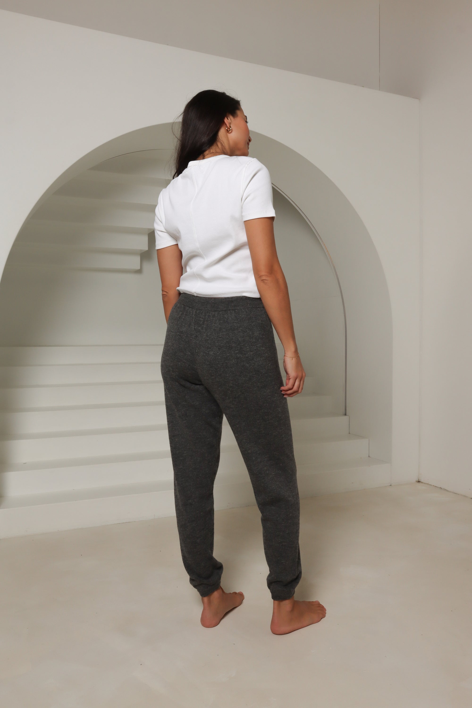 charcoal alpaca joggers for women