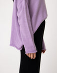 lilac winter alpaca jumper