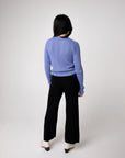 long sleeve ribbed knit top alpaca
