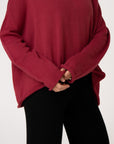 magenta alpaca spring jumper for women