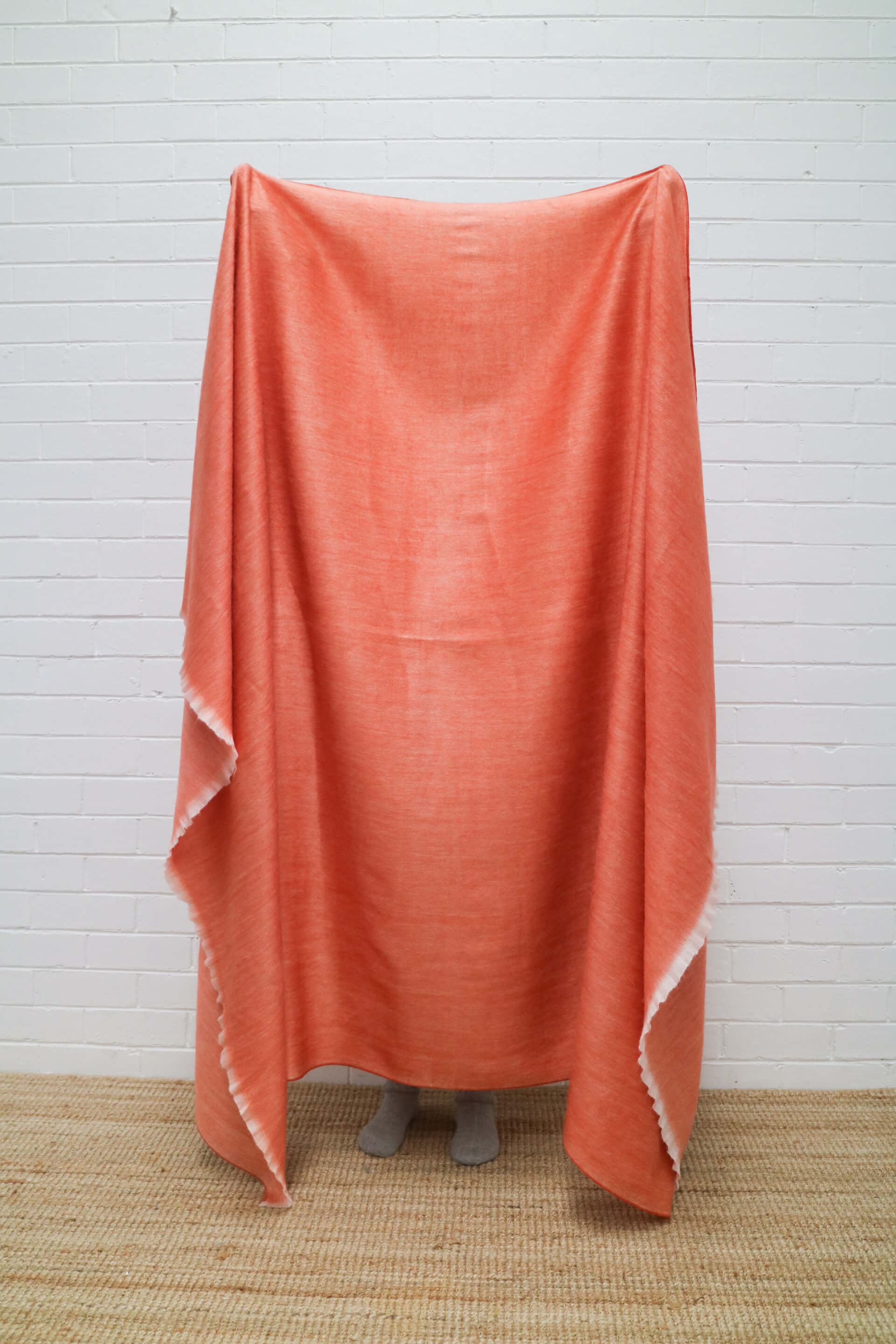orange winter throws
