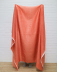 orange winter throws