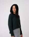round neck green alpaca jumper melbourne