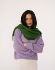 stylish green baby alpaca wrap
