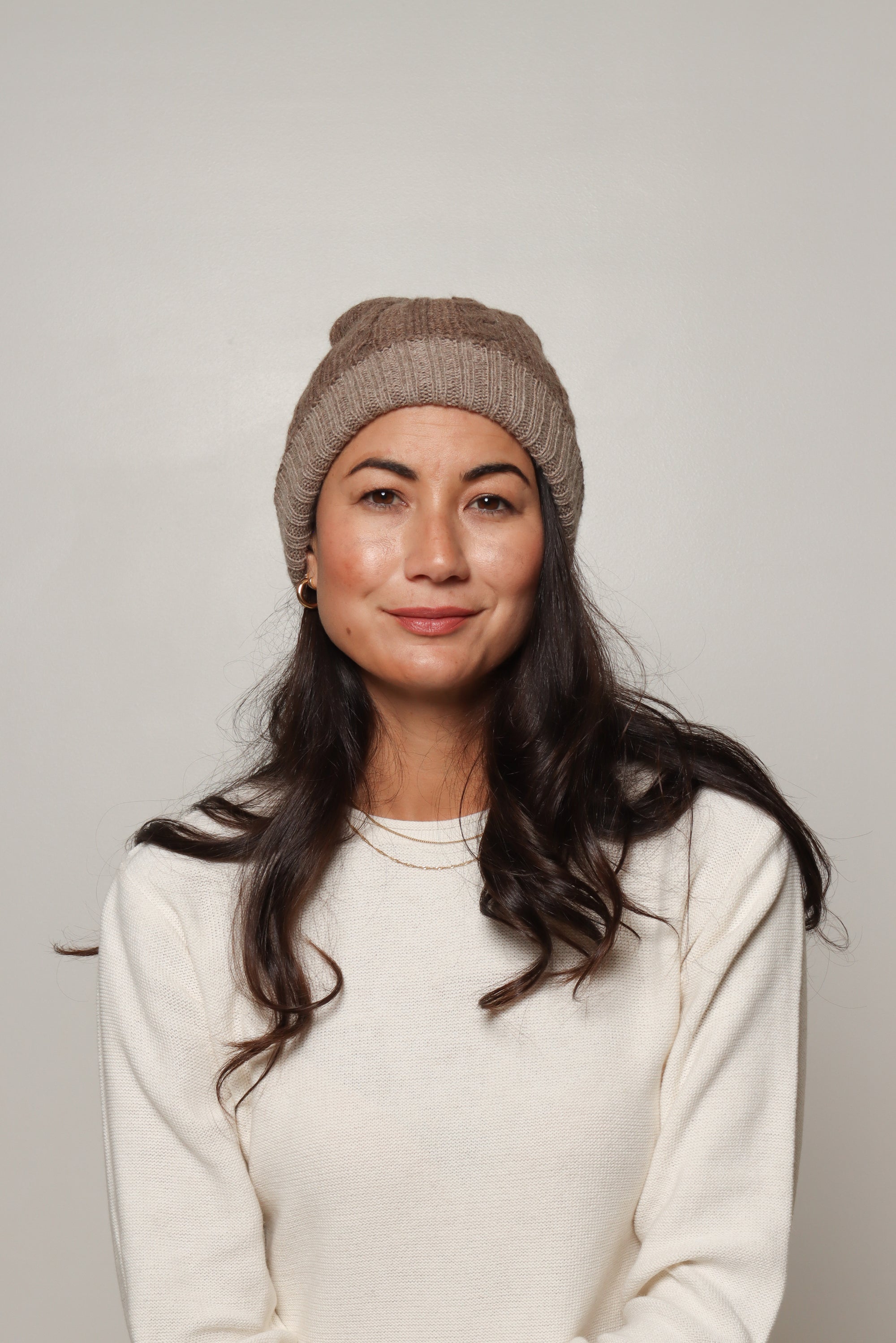 sustainable winter beanies for women australia#colour_fawns