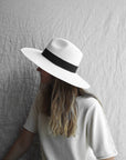 wide brim classic panama hat for women