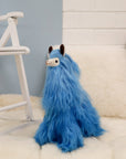 blue alpaca plush toys for nursery
