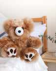 luxury teddy bear alpaca fur brown