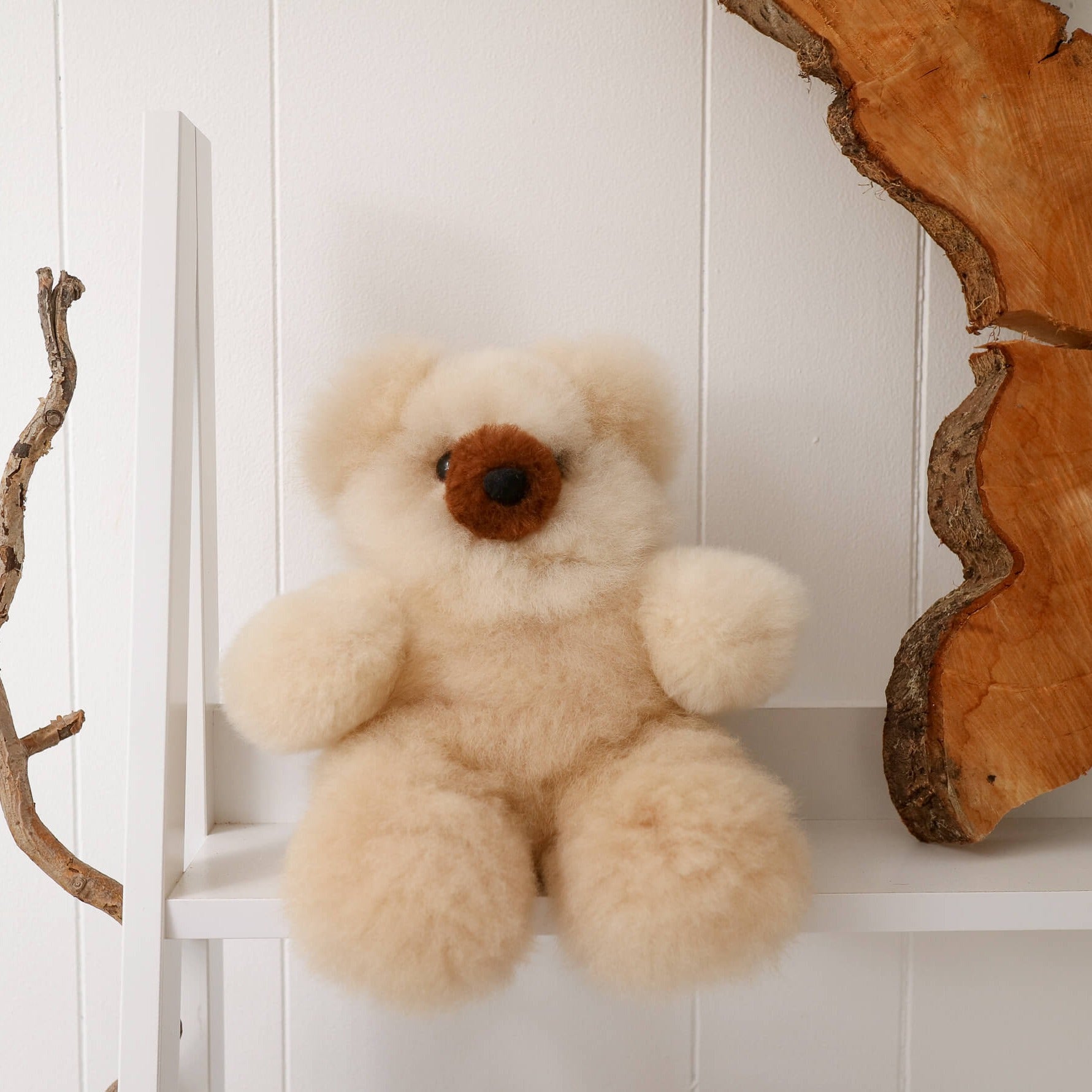 alpaca fleece soft toy teddy#colour_beige