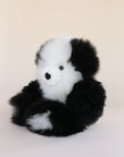alpaca fur panda soft toy