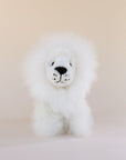 alpaca wool white lion soft toy