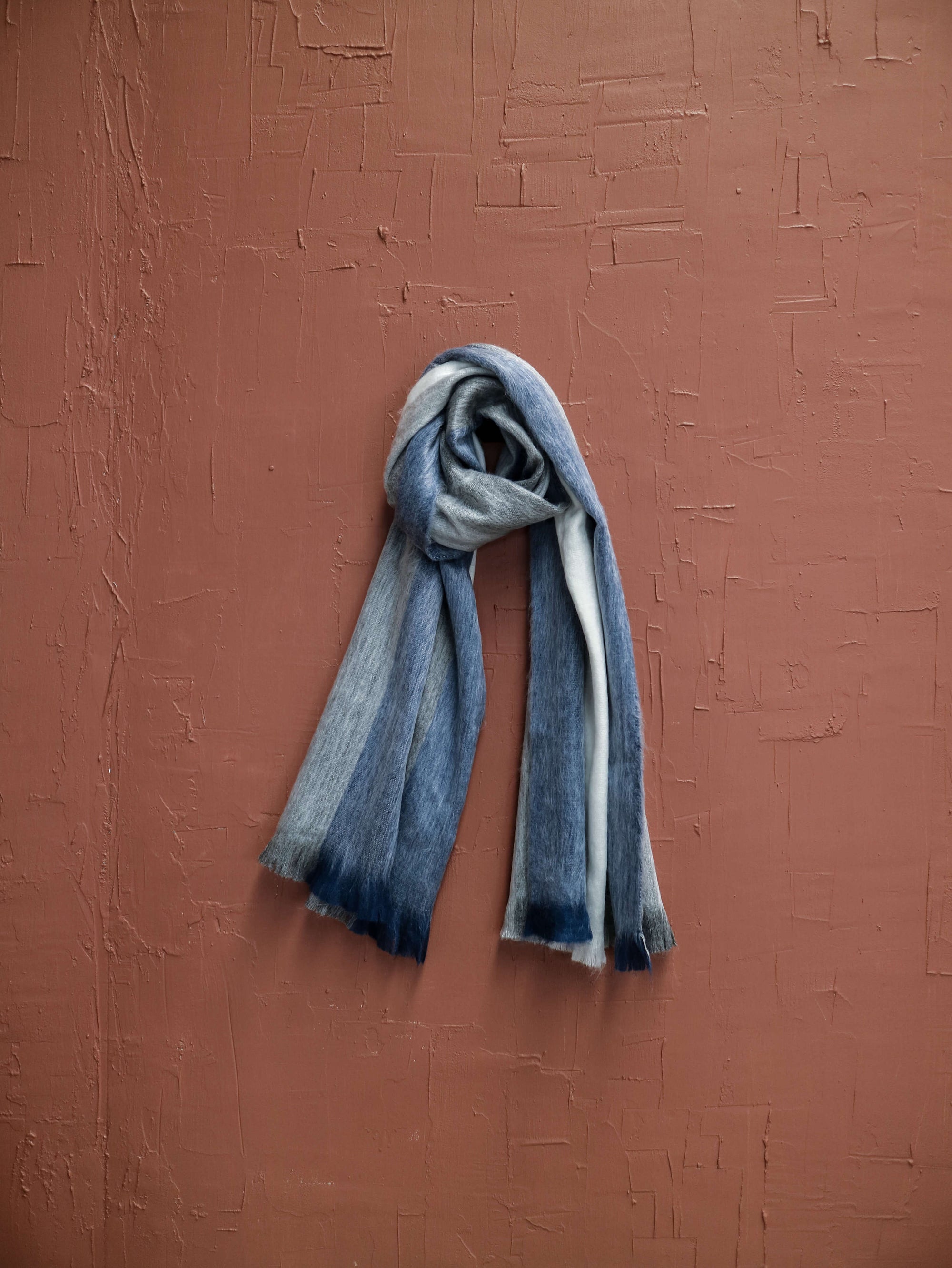 blue stripe alpaca scarf australia