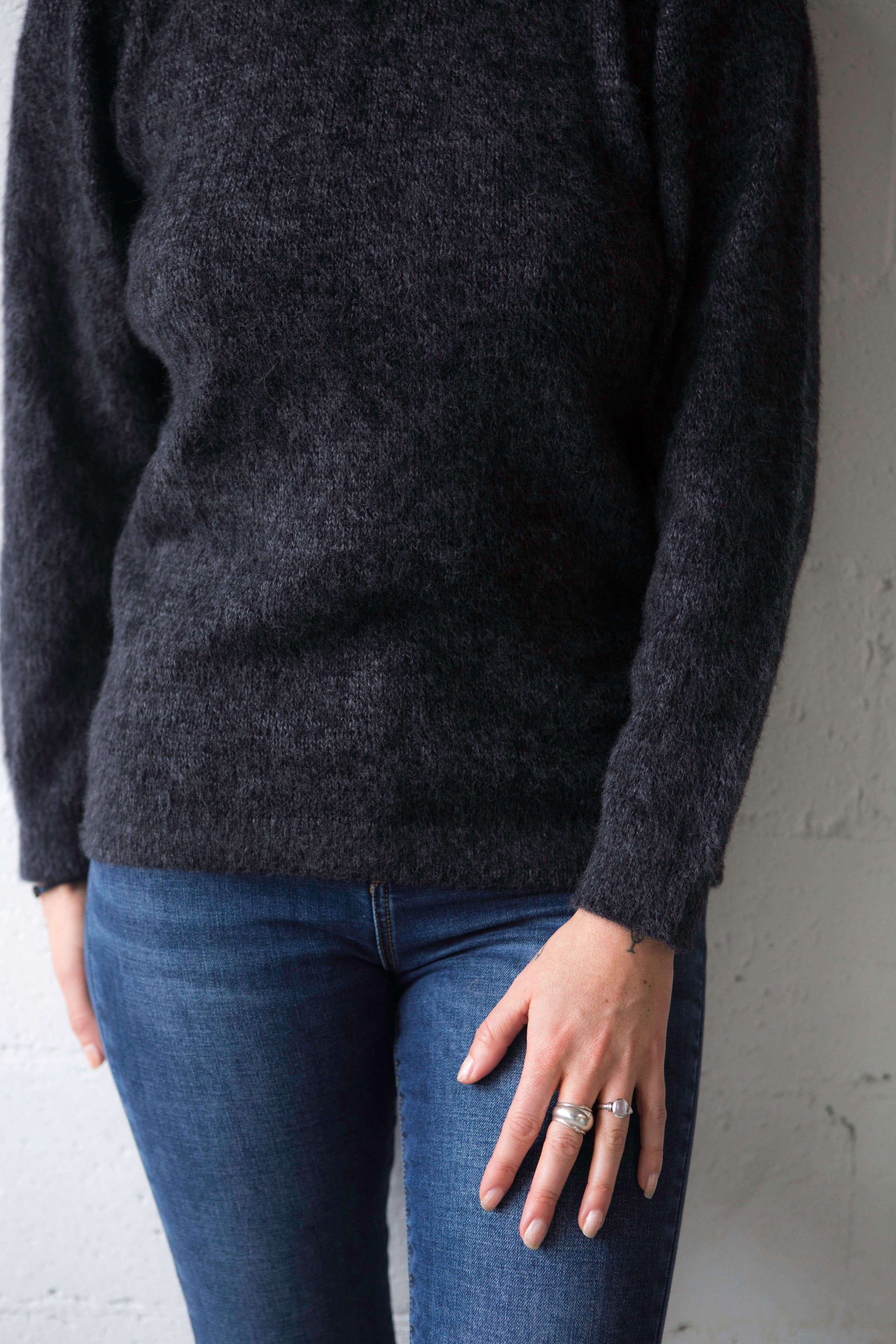 buy charcoal alpaca jumper