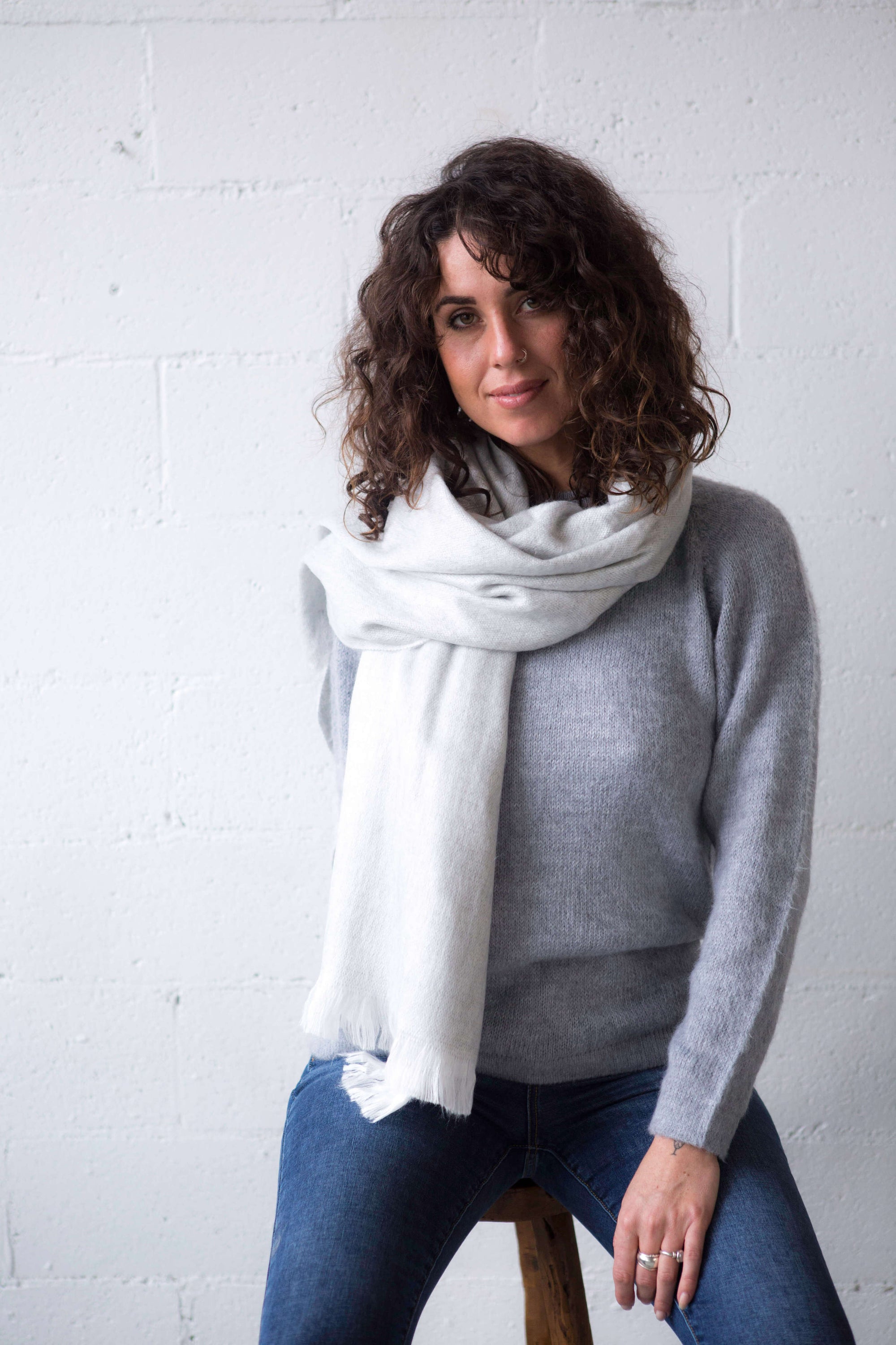 buy silver alpaca scarf online melbourne