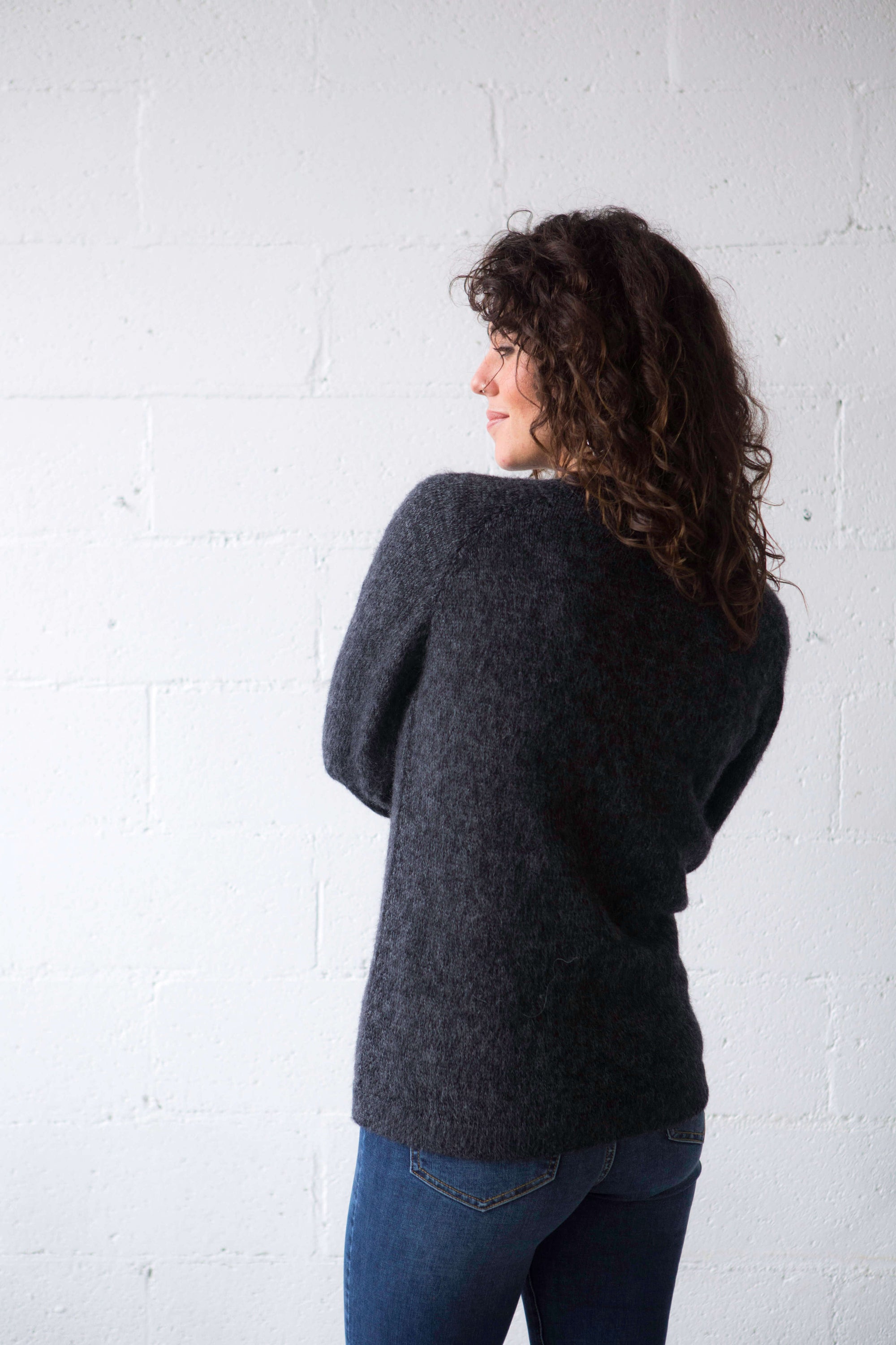 charcoal alpaca jumper