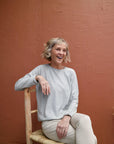 grey long sleeve alpaca knitwear melbourne