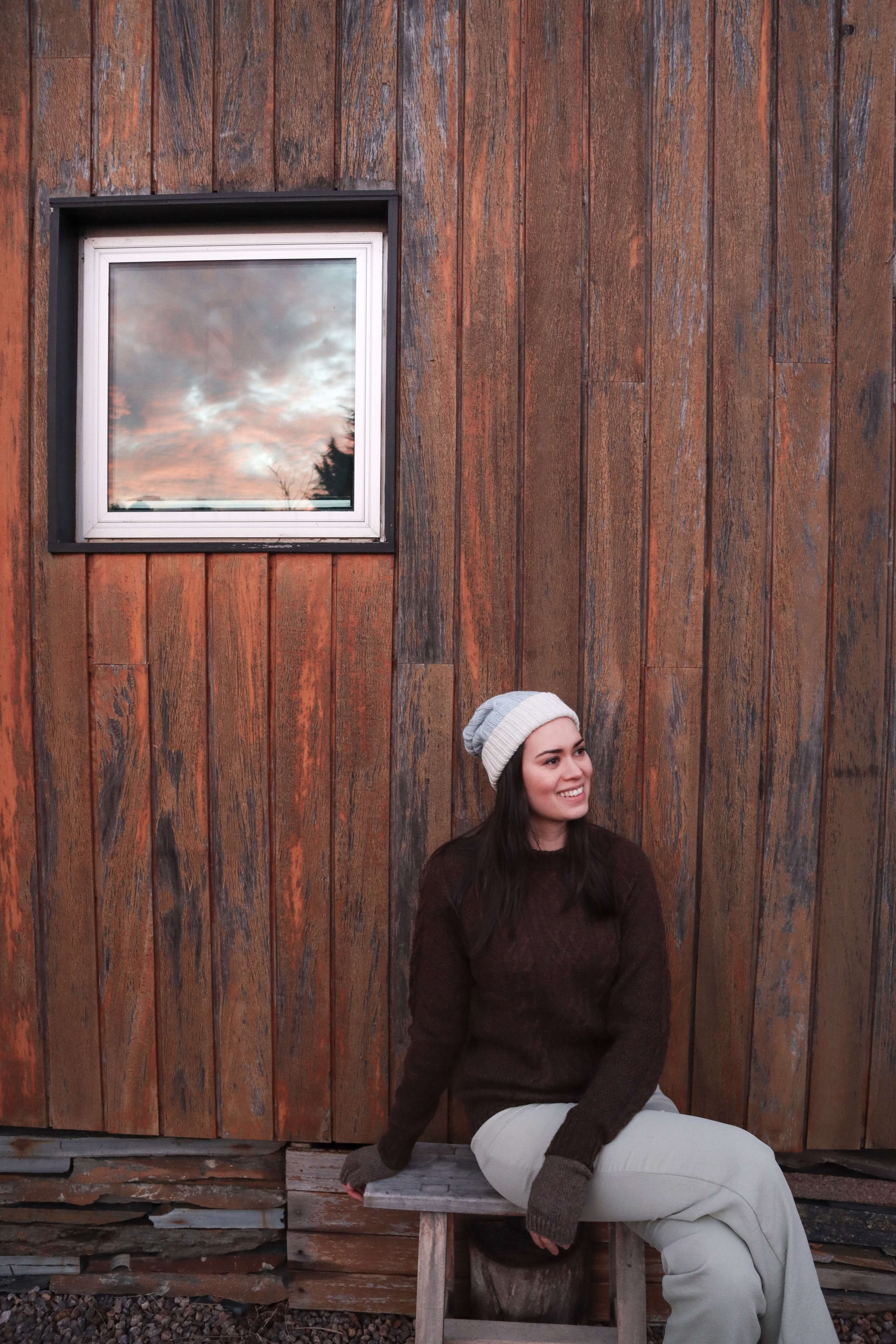 hand knit alpaca jumper