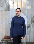 hand knit alpaca sweaters blue