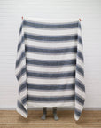 large stripe natural fibre throw australia