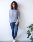 light grey classic jumper for women